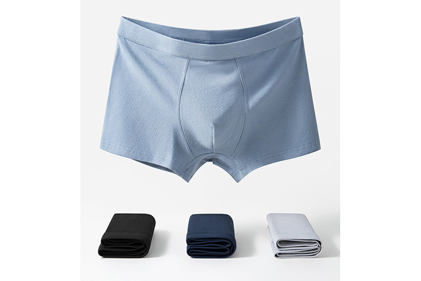 New Men's Class A Pure Cotton Mesh Boxer Briefs