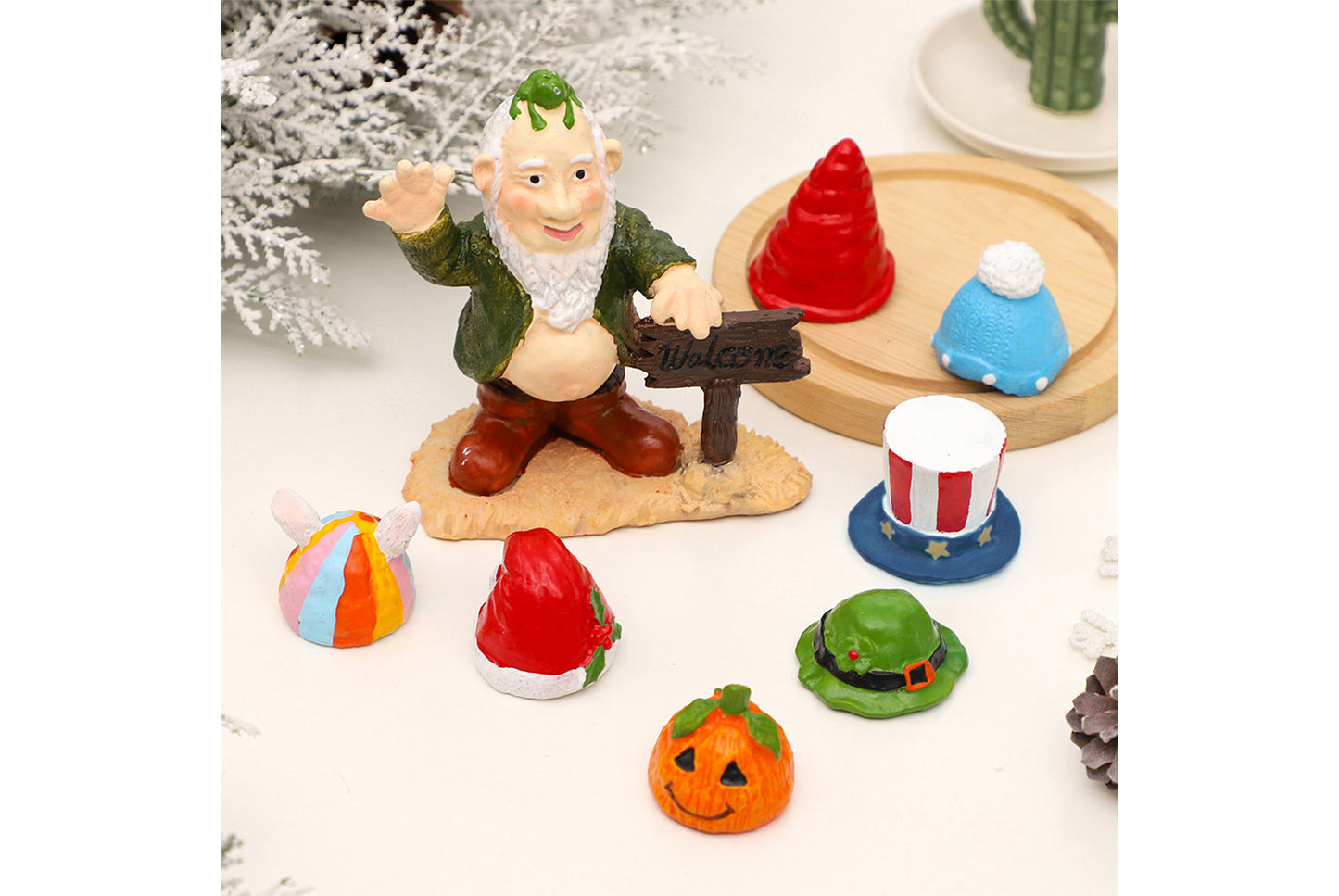 DIY Christmas Garden Elf Gnome Resin Ornament