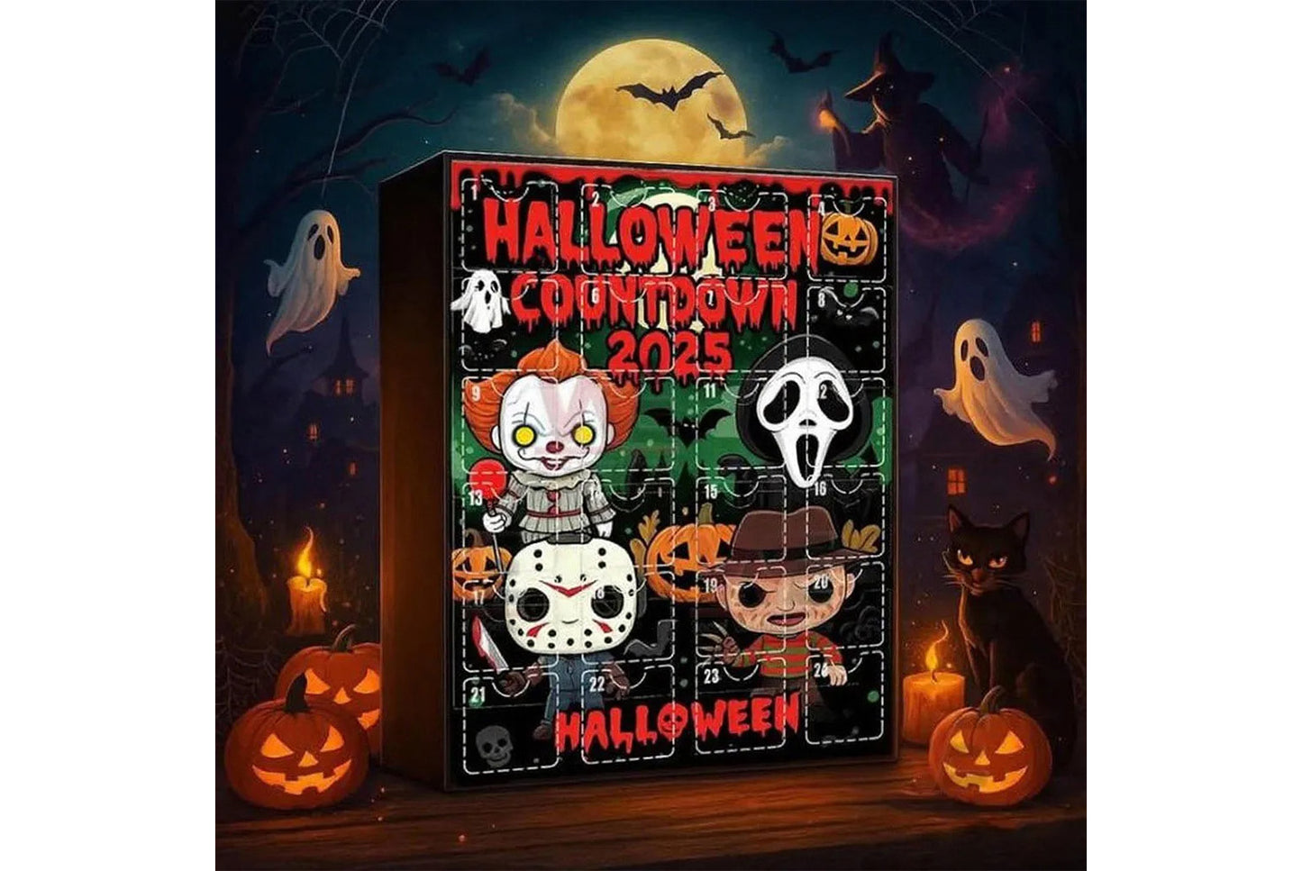 2025 Limited Edition 24-Day Horror Movie Character Advent Calendar