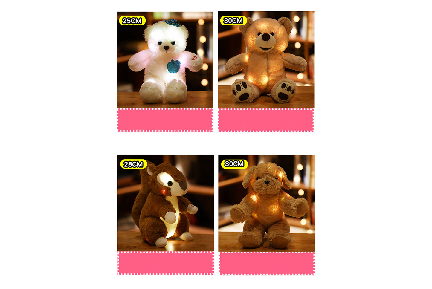 Colorful Glowing Plush Pillow