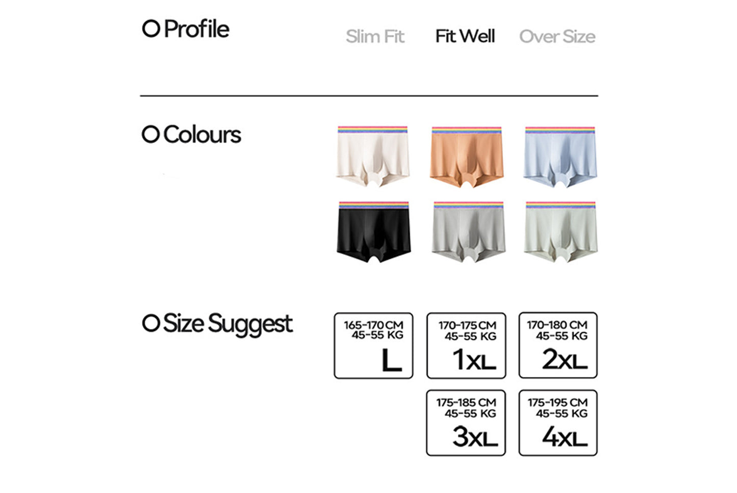 Men's Class A Pure Cotton Antibacterial Boxer Briefs -