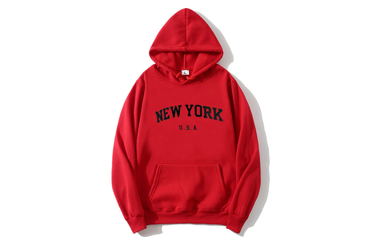 NEW YORK USA Letter Print Hoodie