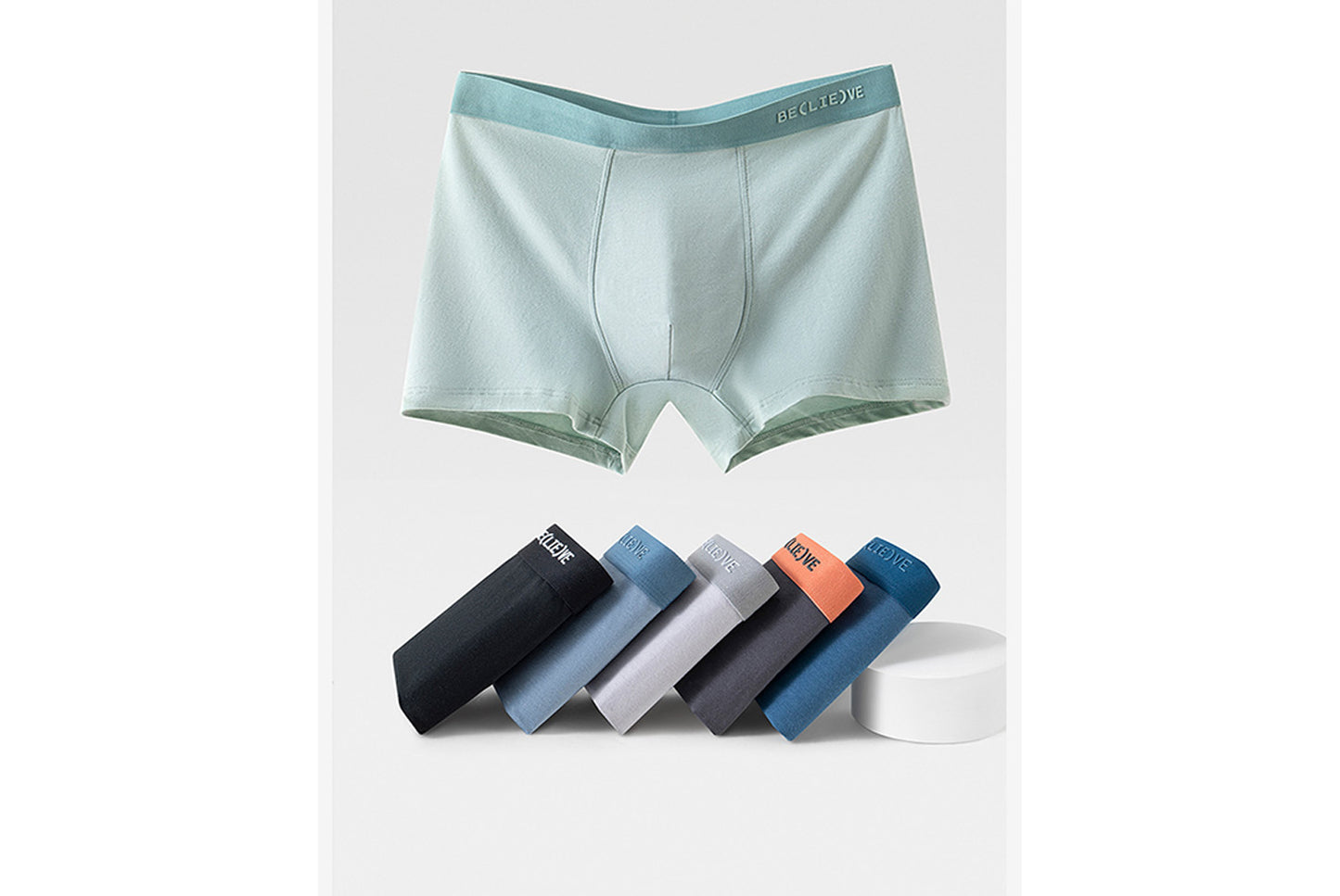 Men's Class A Pure Cotton Premium Boxer Briefs - Antibacterial and Breathable Plus Size Boxer Shorts