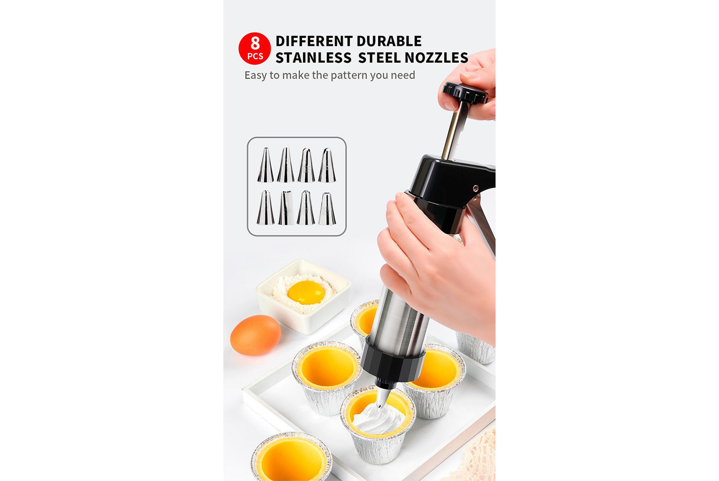 Stainless Steel Cookie Gun