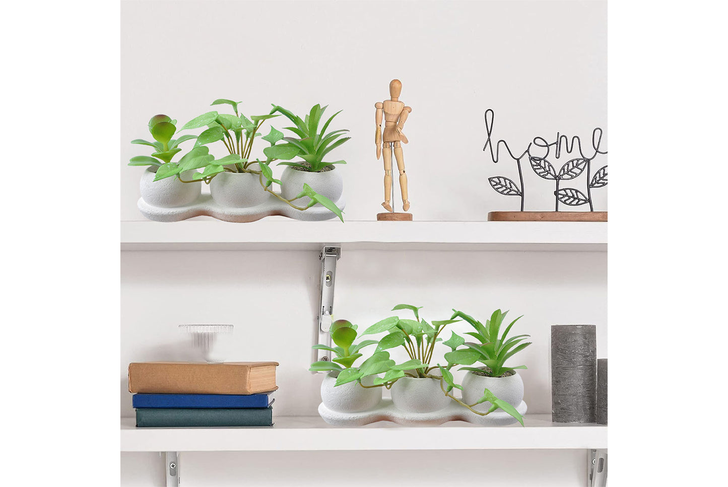 Halloween Simulated Plant Pots | Skull/White Pot/Succulent Series