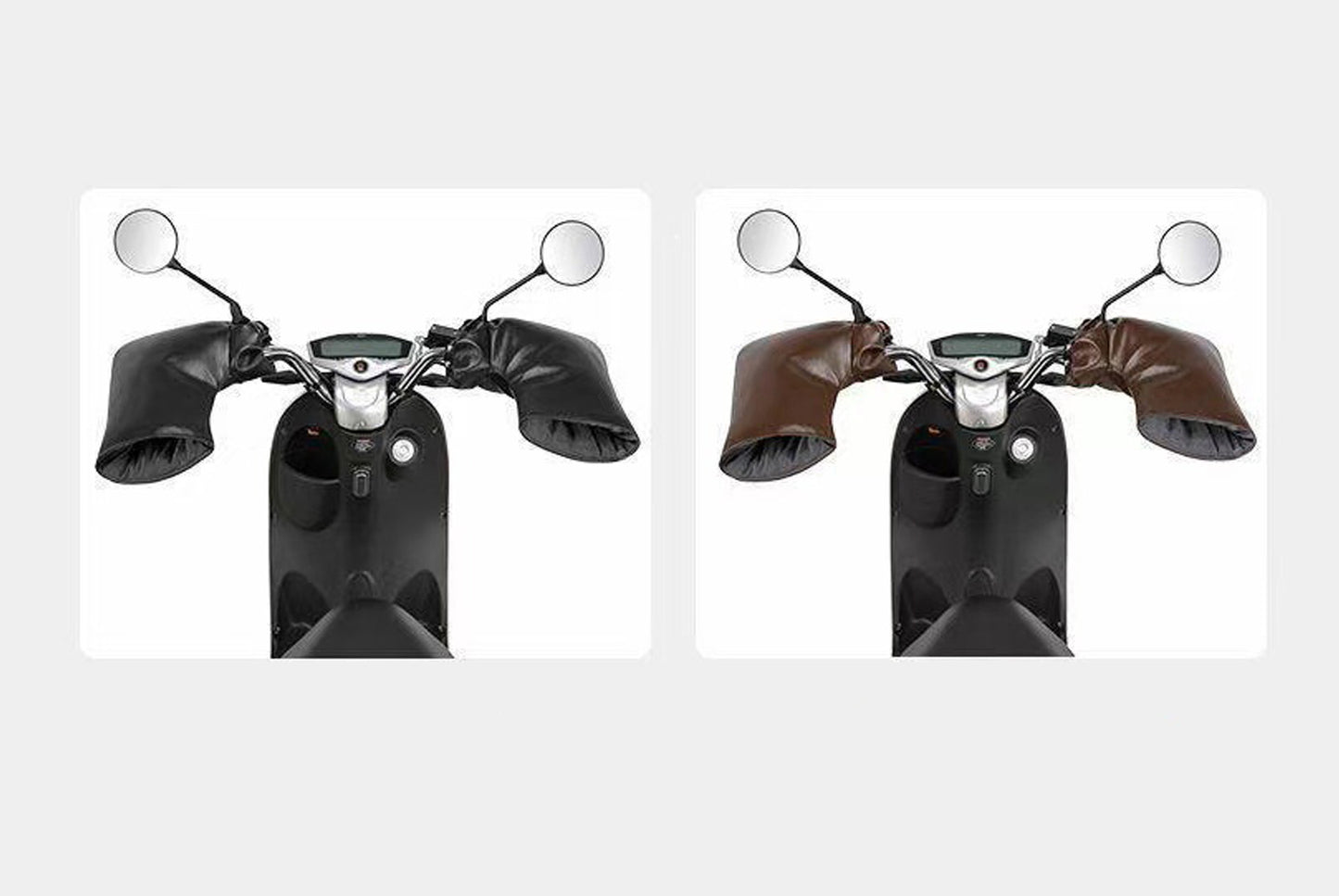 Winter Electric Motorcycle Thickened Waterproof Handlebar Covers