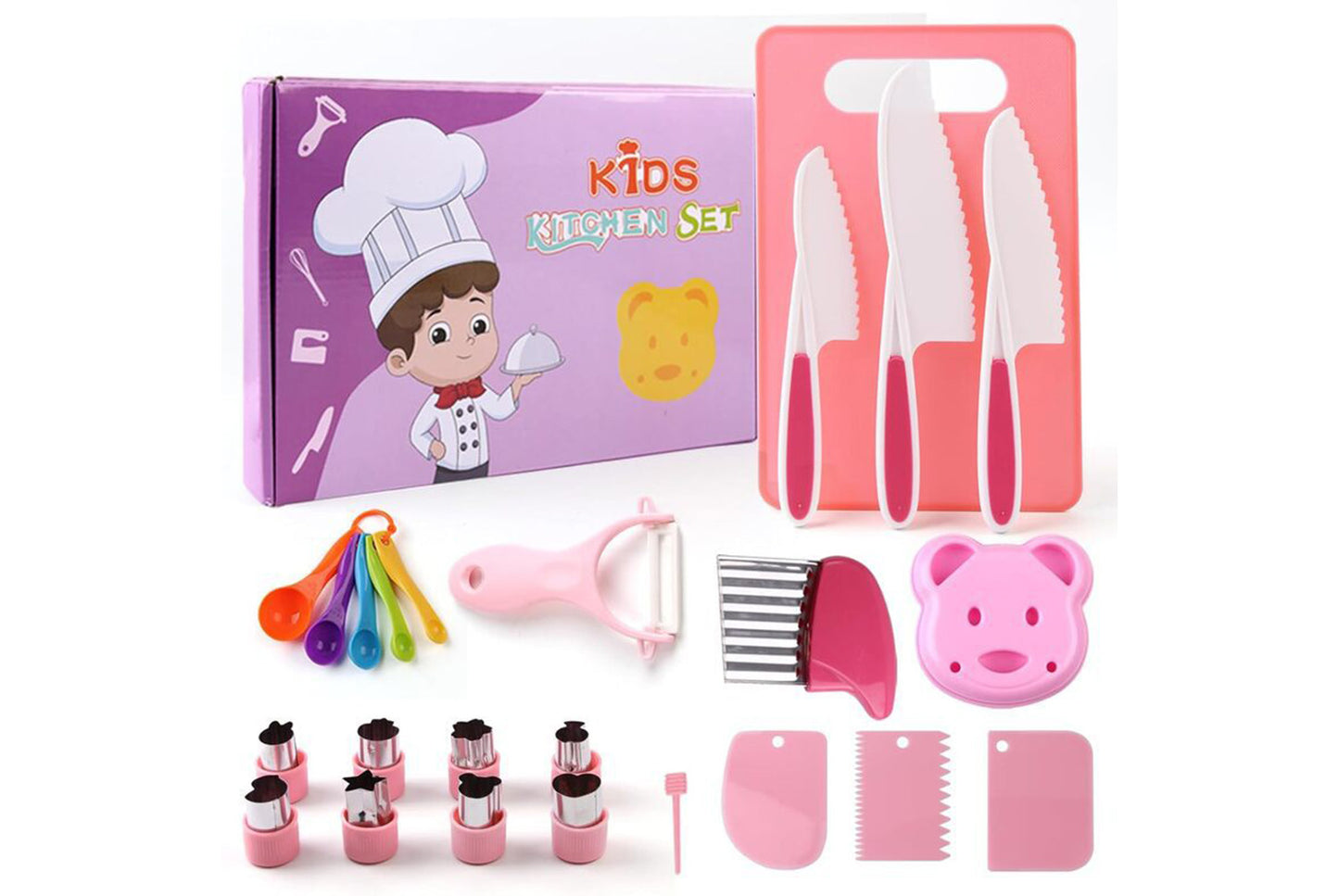 29-Piece Children's Fruit Knife Set