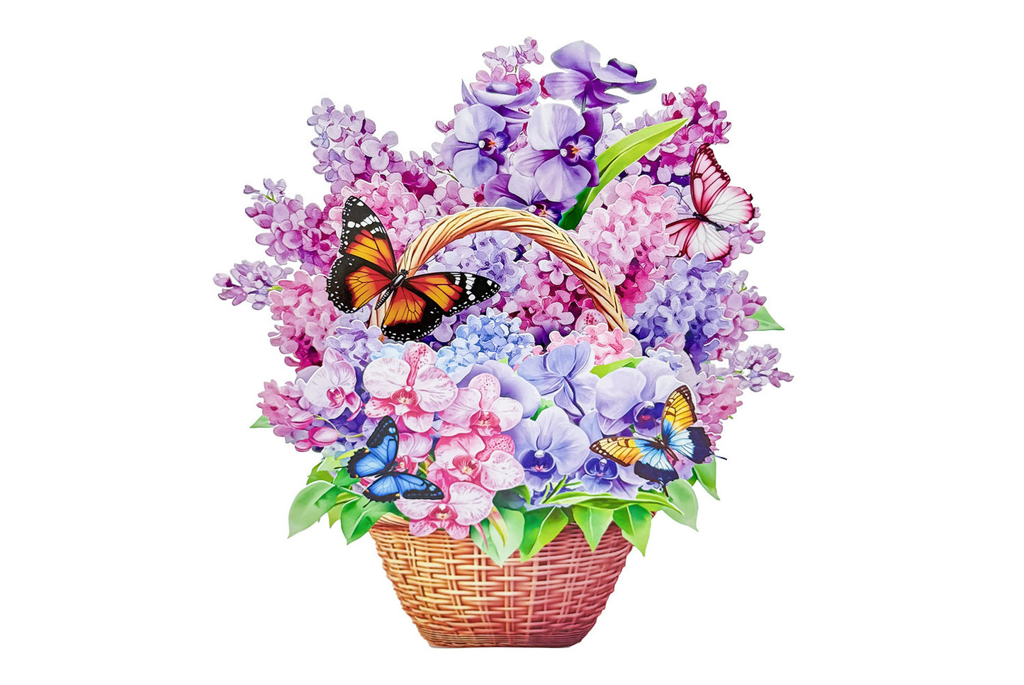 3D Pop-Up Greeting Card with Floral Design