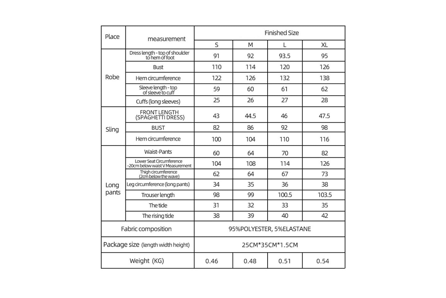 **Three-Piece Nightgown, Pants, and Suspender Nightdress Set**