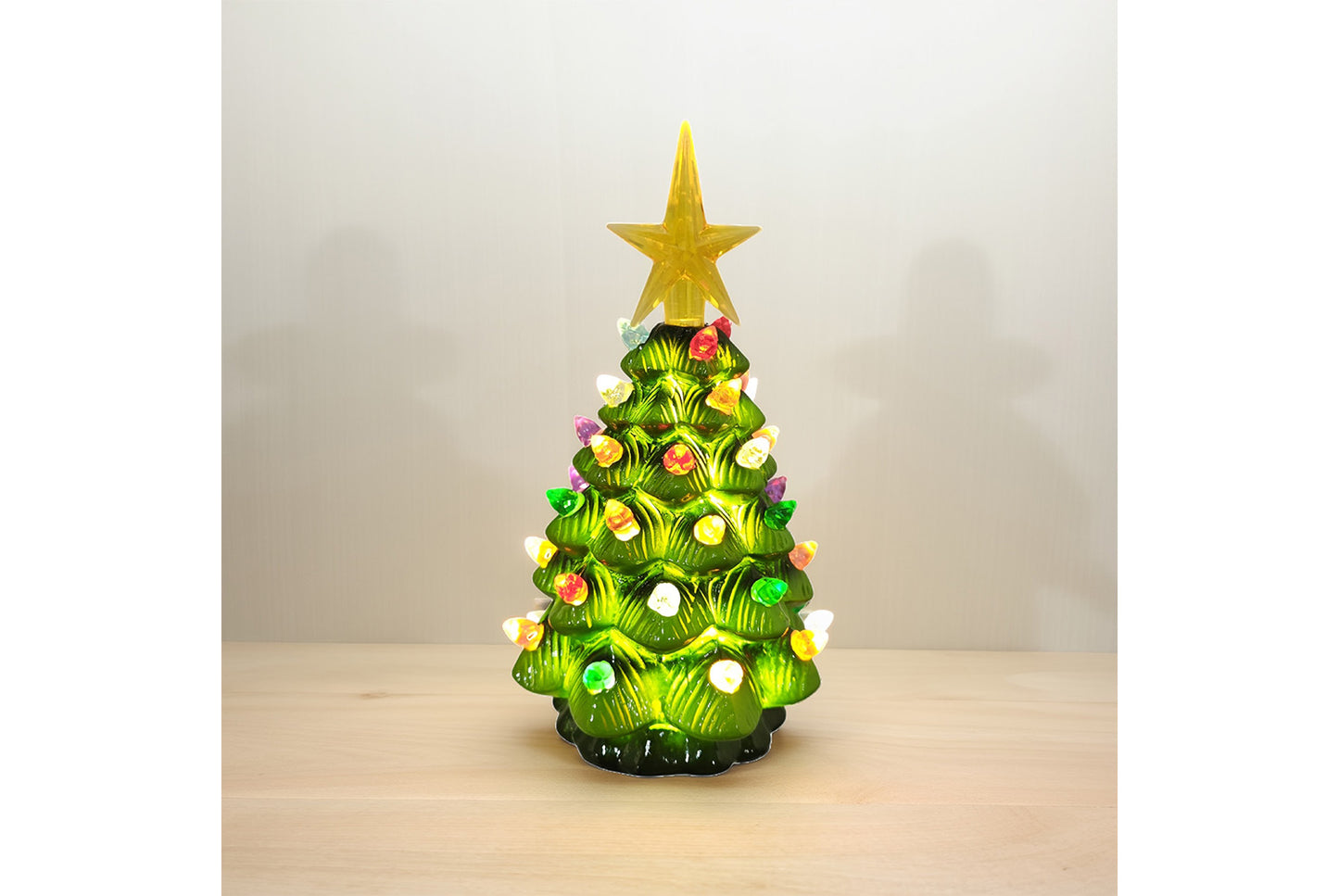 LED Retro Ceramic Christmas Tree Light
