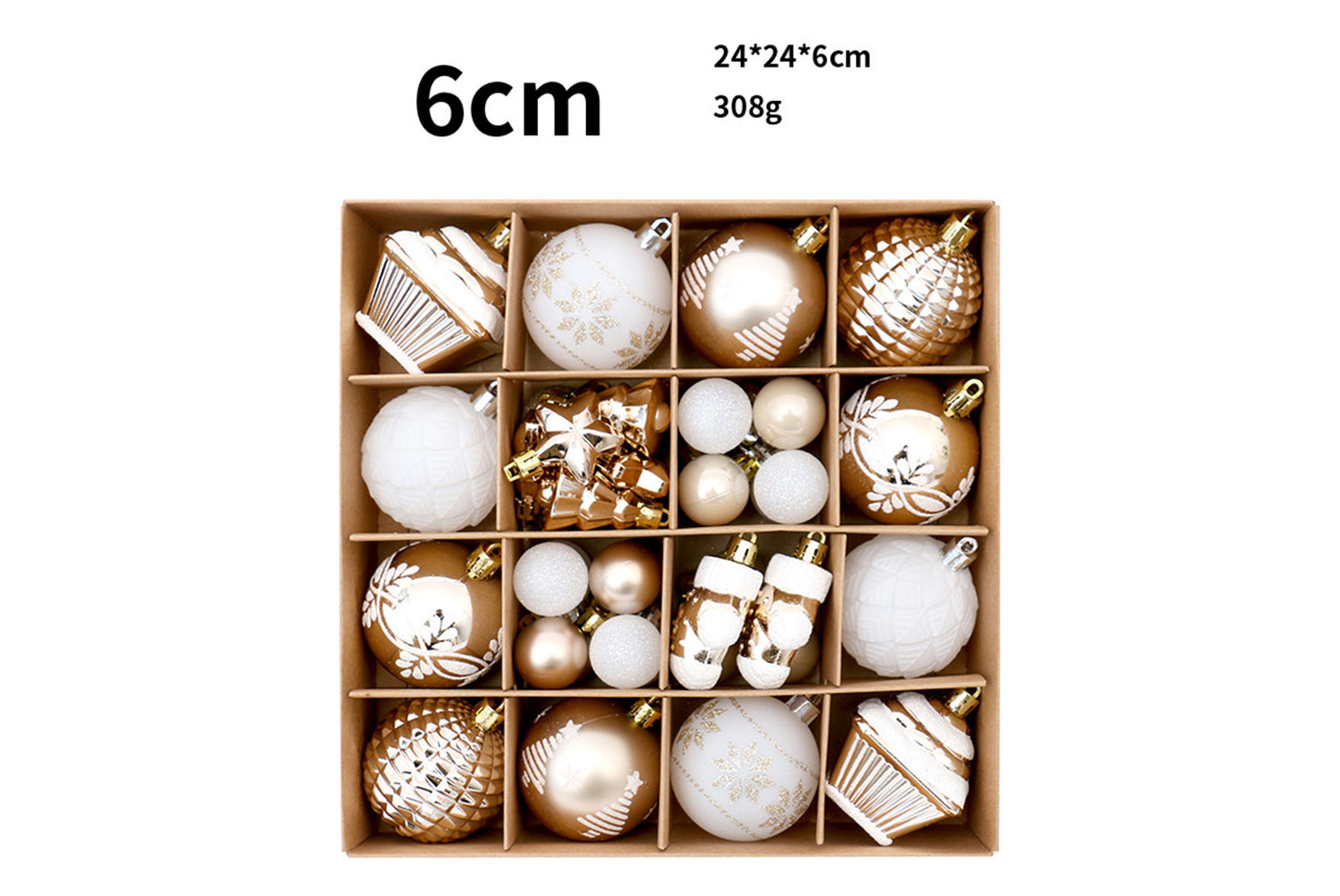 42 Exquisitely Painted Christmas Ball Set