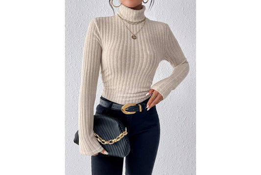High-Neck Long-Sleeve