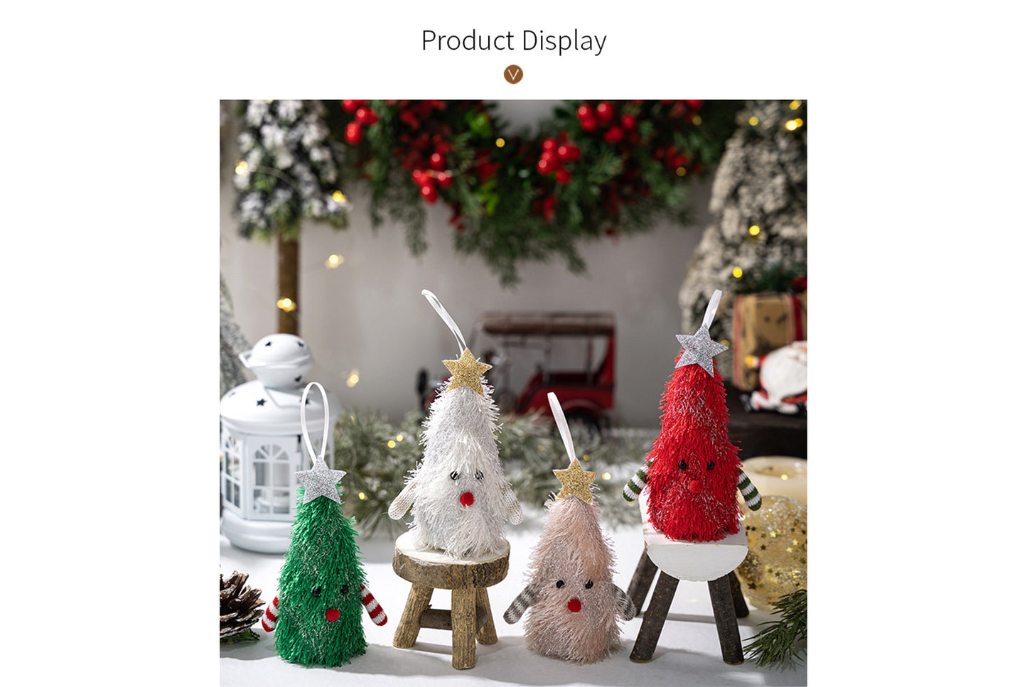 **Creative Light-Up Christmas Tree Pendant**
