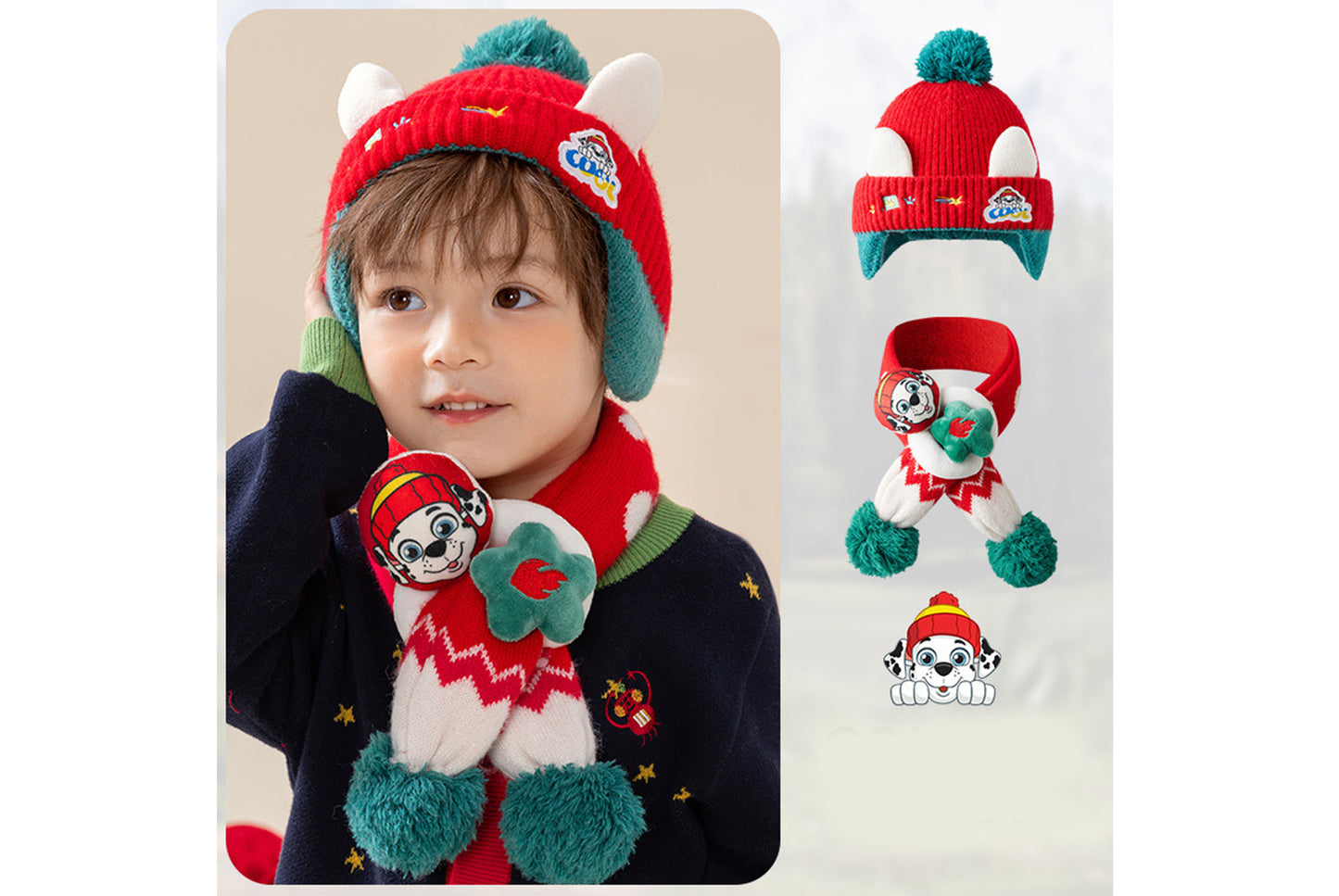 **Children's Hat and Scarf Two-Piece Set**