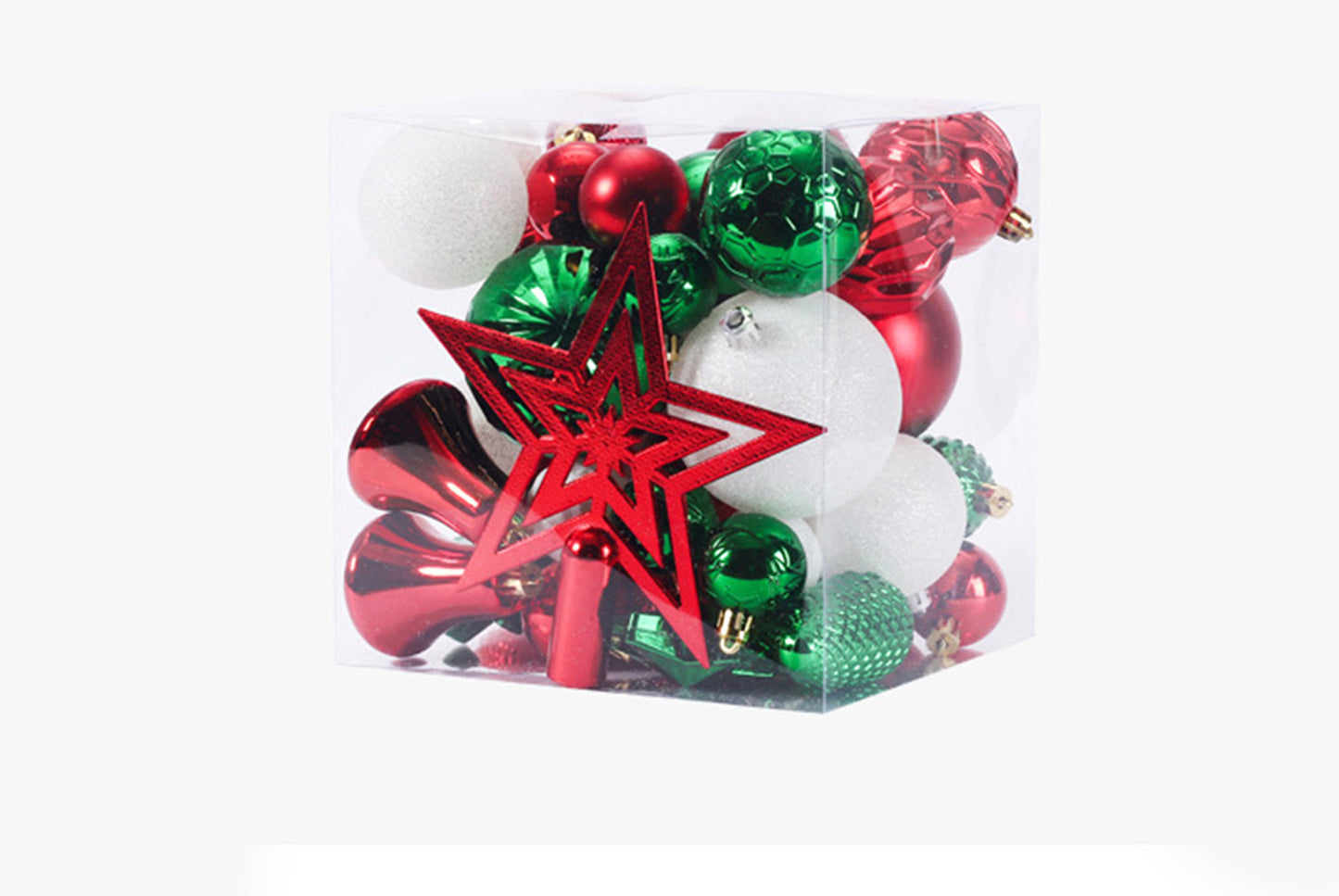 45-Piece Treetop Star Christmas Ball Set