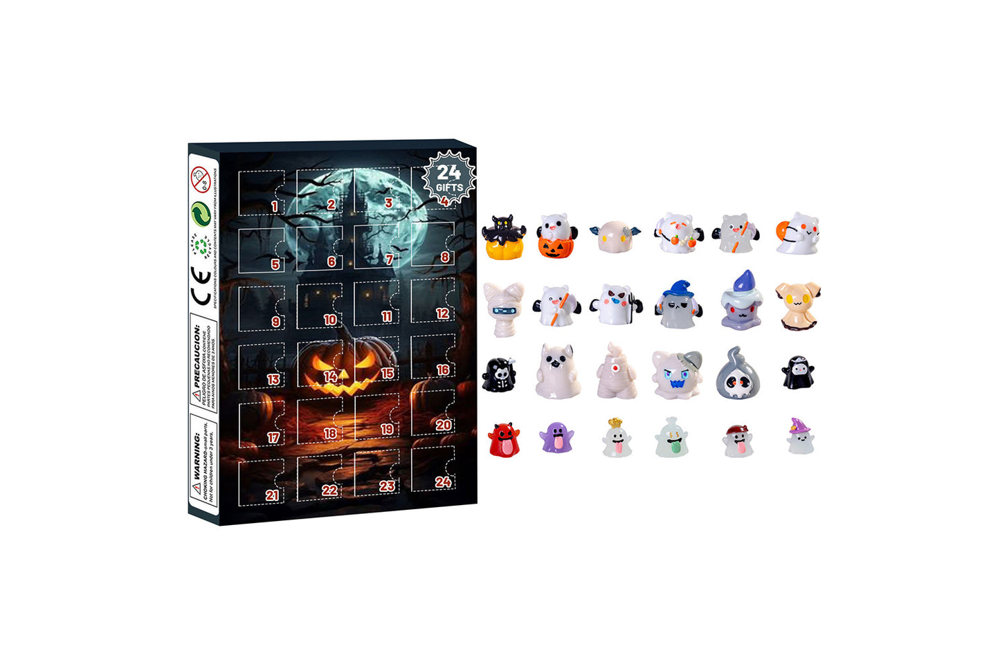 **Halloween Ghost Blind Box Countdown Calendar | Plastic Advent Calendar**