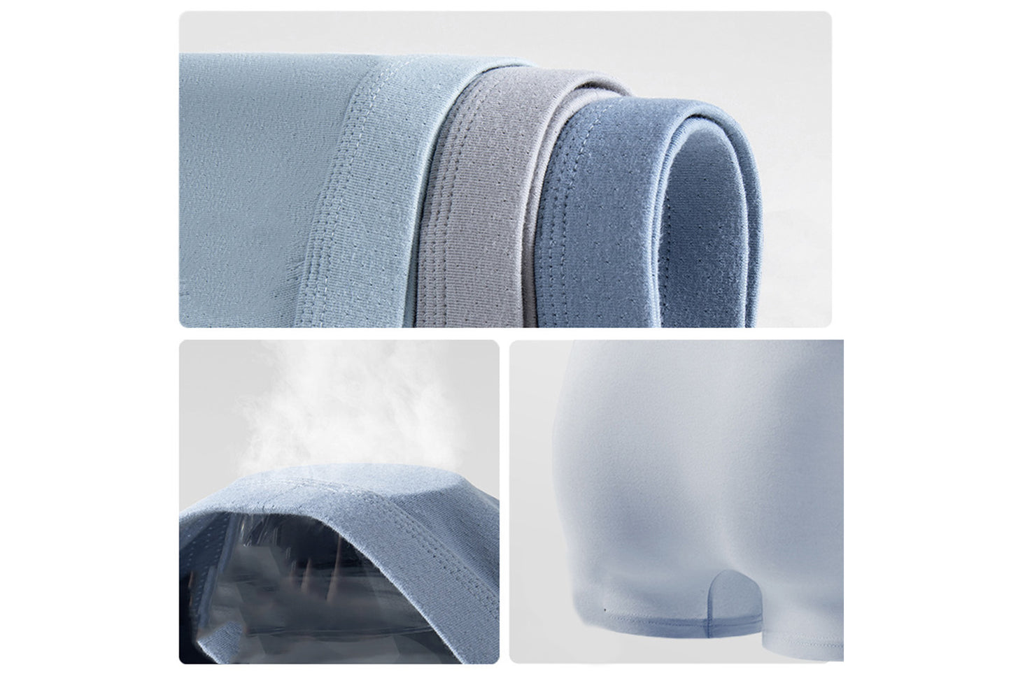 Men's Class A Pure Cotton Boxer Briefs - Mesh Breathable Summer Thin Plus Size