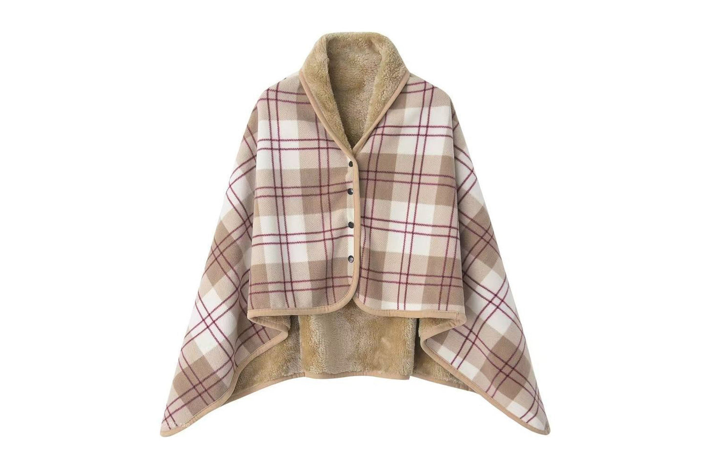Multifunctional Flannel Shawl Blanket
