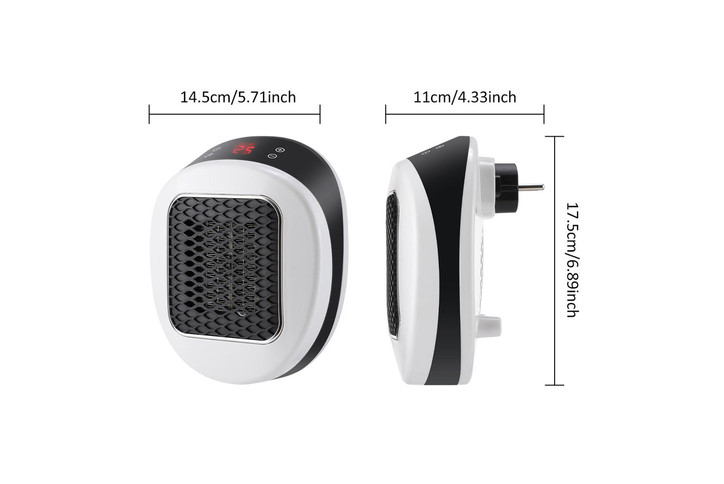 Portable Remote Control Fan Heater(UK Plug)