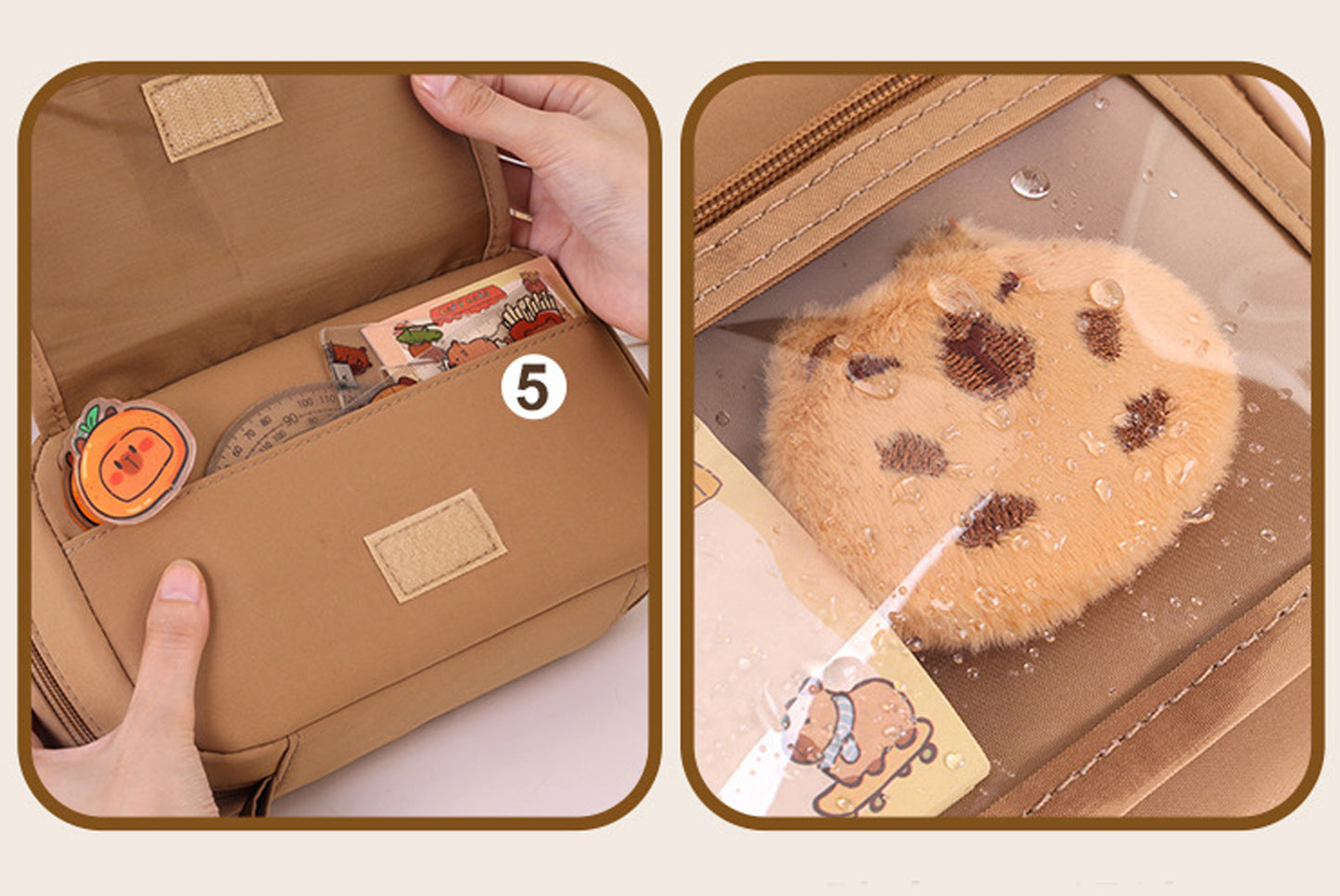 Large Capacity Flip-Top Pencil Case