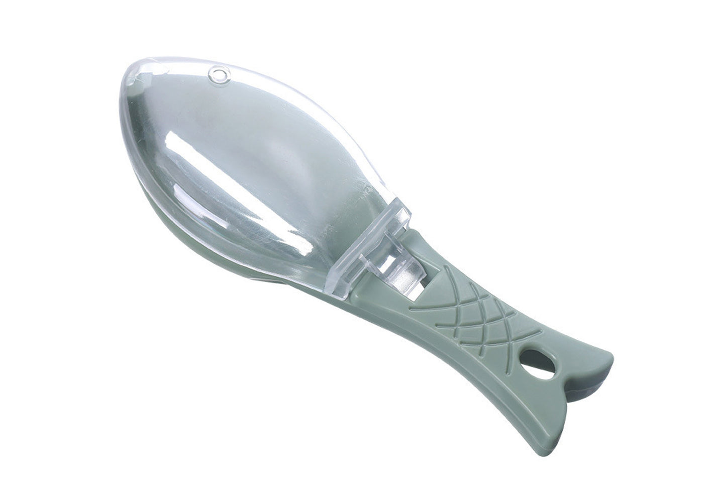 Household fish scaler with lid