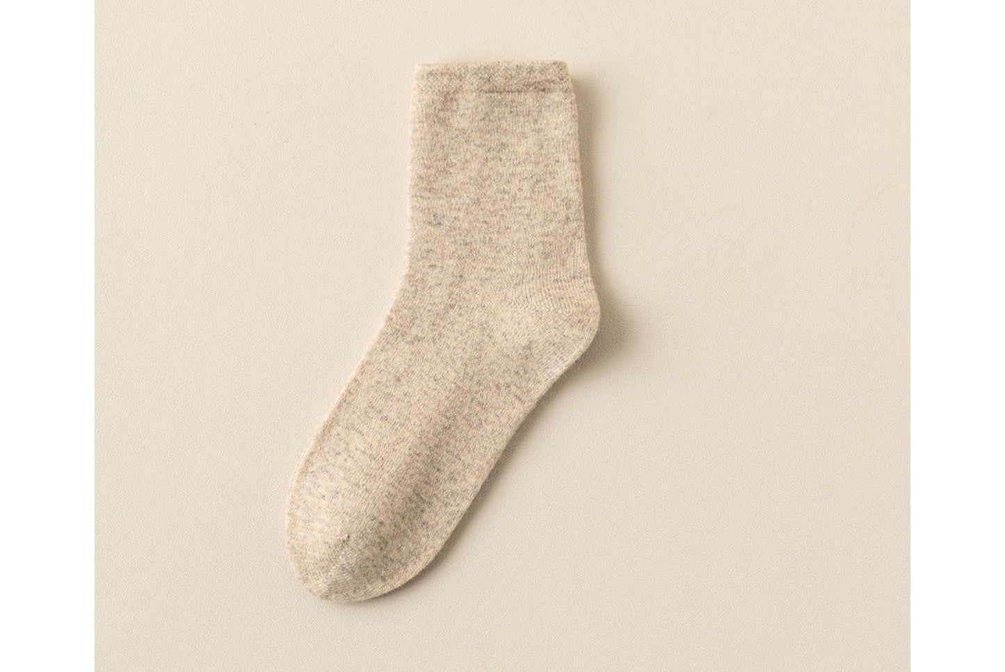 **Thickened Cashmere Mid-Calf Socks**