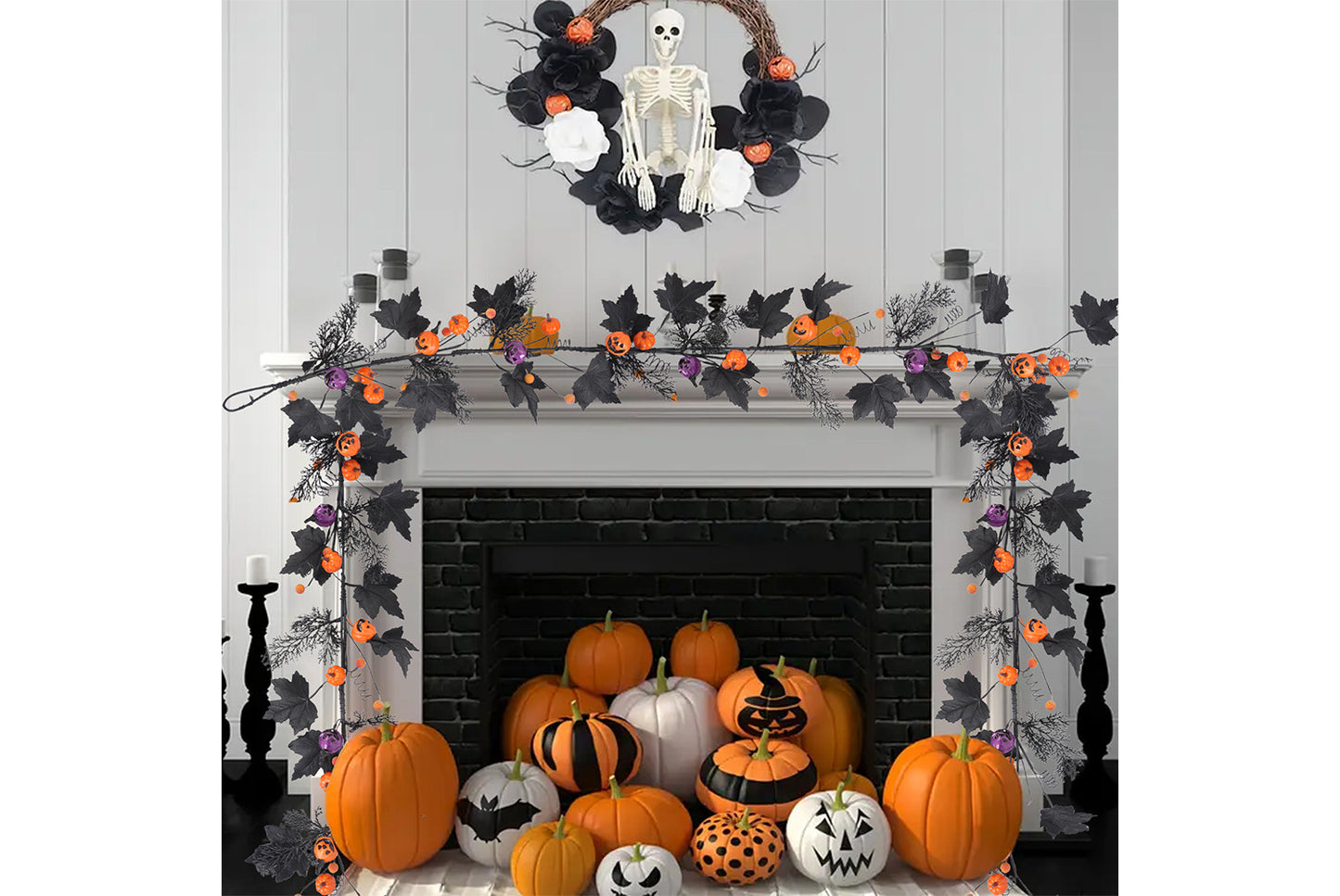 **Simulated Maple Leaf Vines Decoration