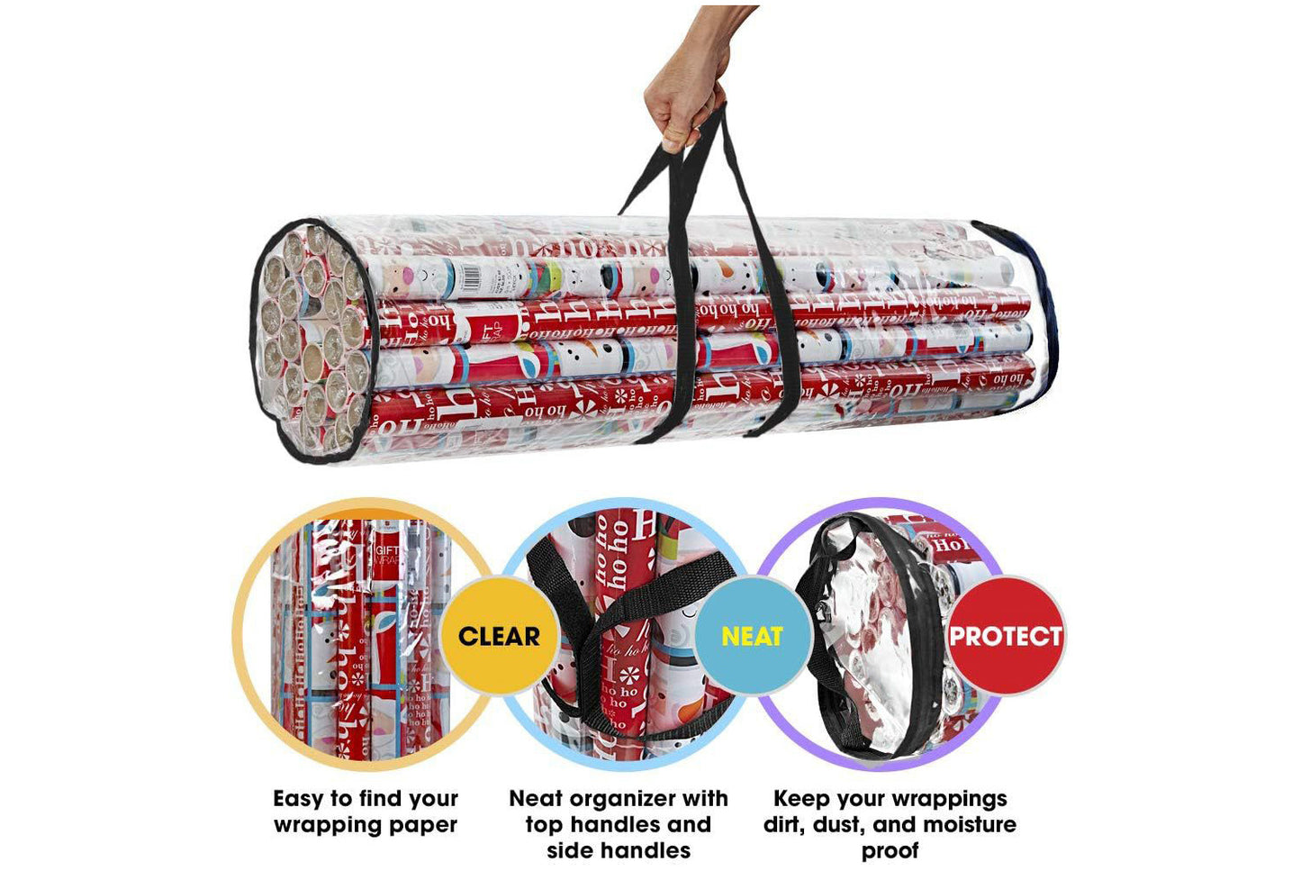 Transparent PVC Paper Decor Storage Bag