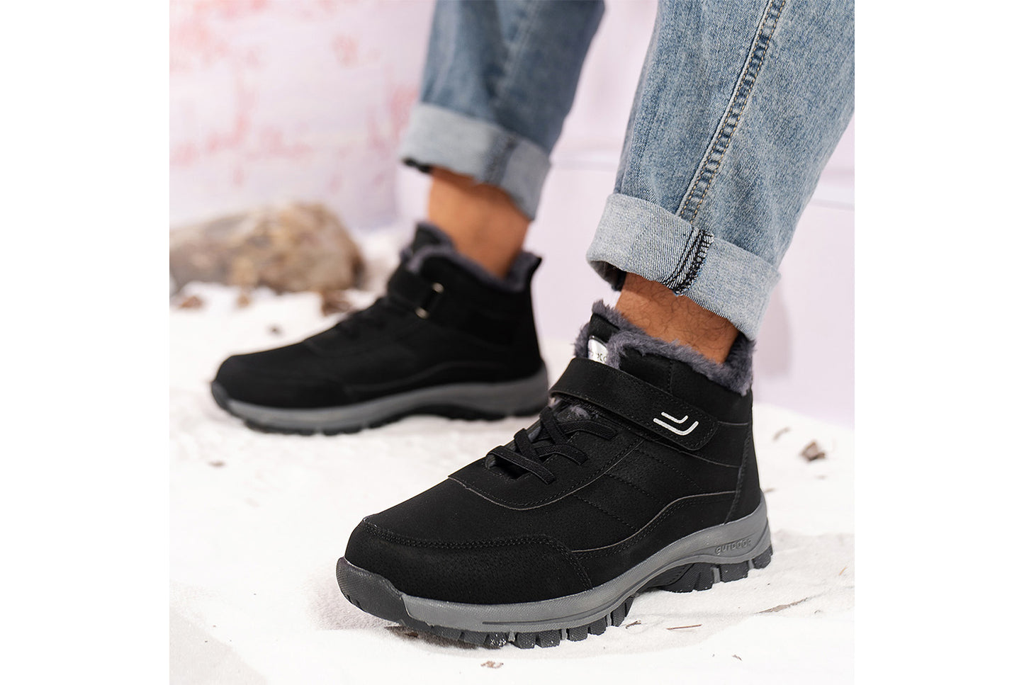 Women's Winter Thickened Anti-Slip Ski Boots