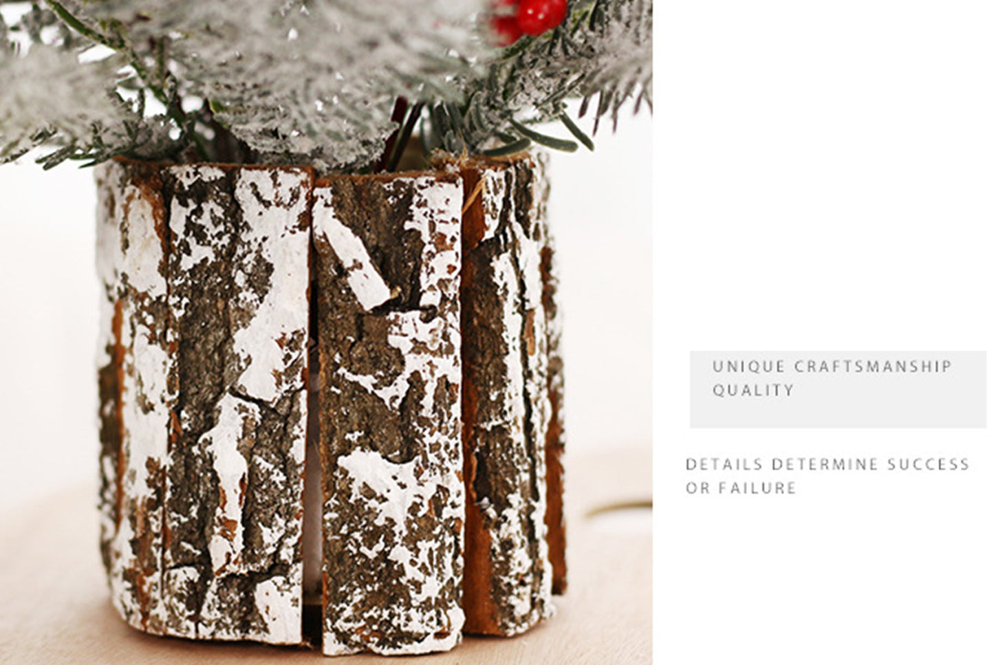 30cm Flocked Pine Cone Simulated Christmas Tree