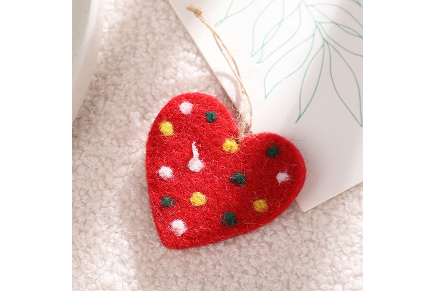 Santa Claus and Snowman Felt Pendant Gift Box