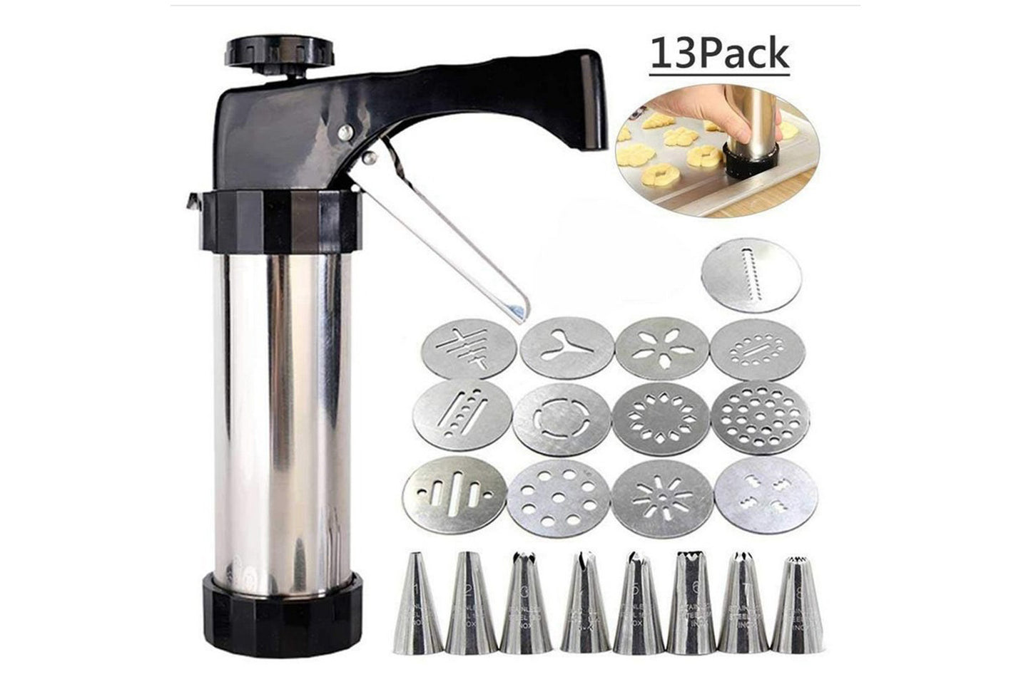 Stainless Steel Cookie Gun