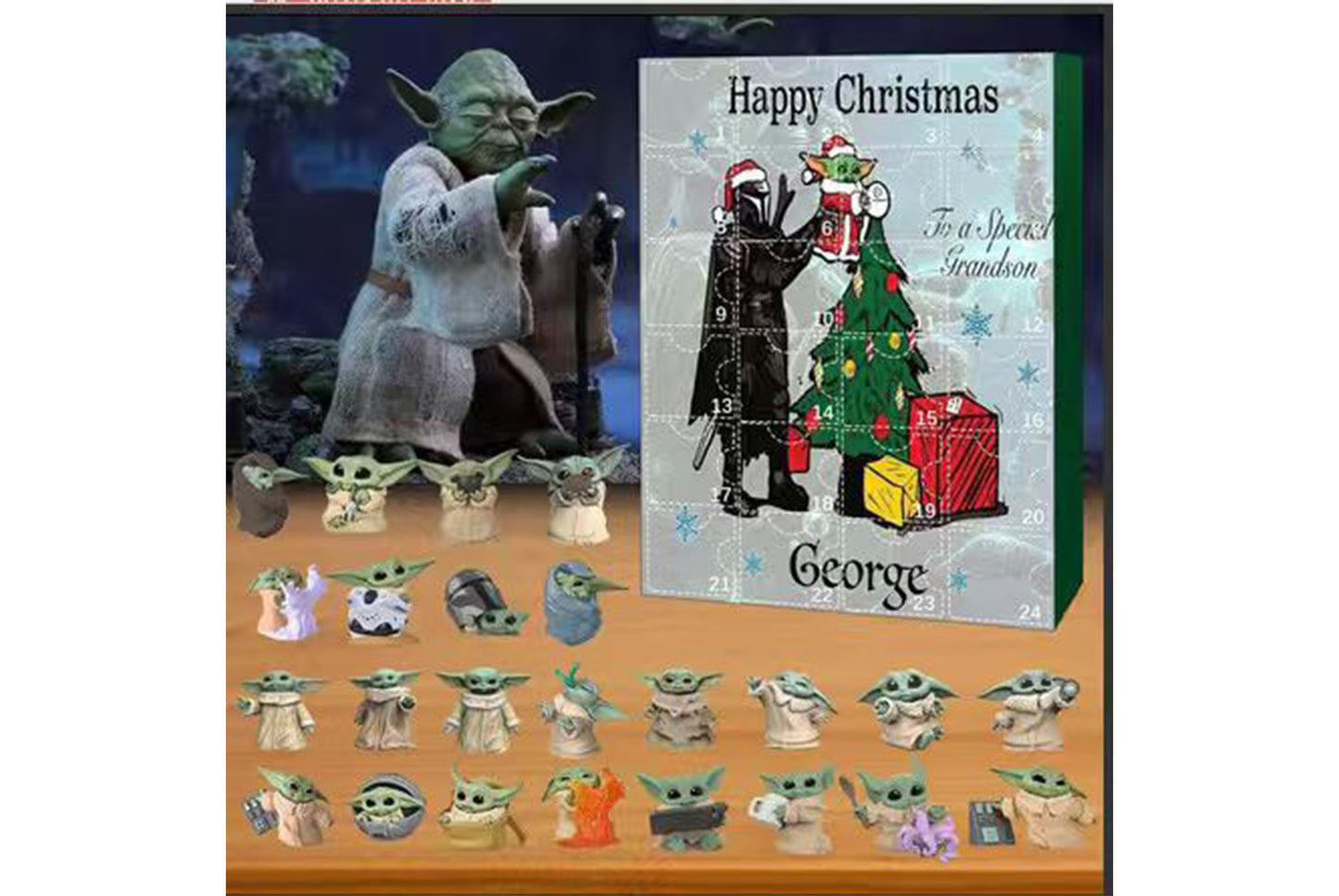 Star Wars Baby Yoda Christmas Advent Calendar Box