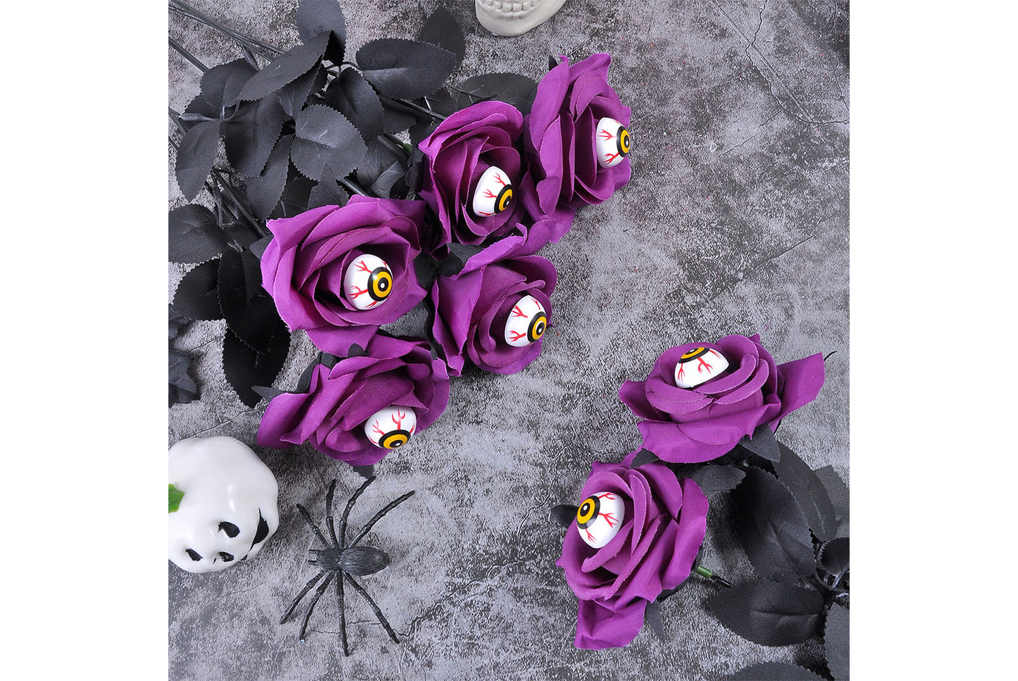 Halloween Scary Rose Decorations (10-Pack)