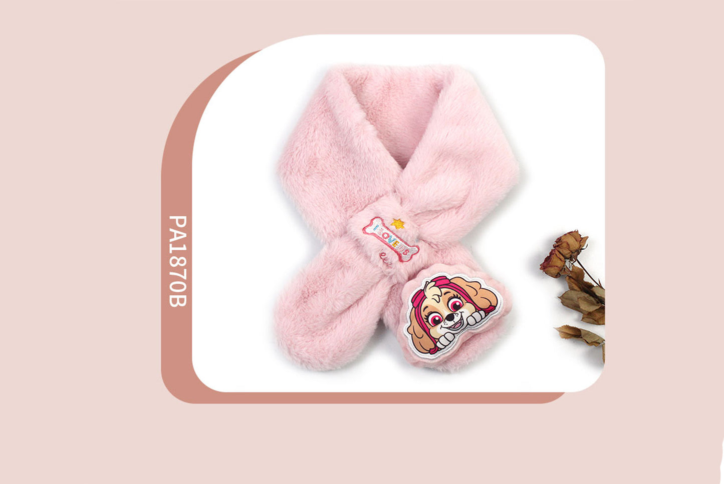 **Paw Patrol New Year Red Children's Warm Scarf (Adjustable)**