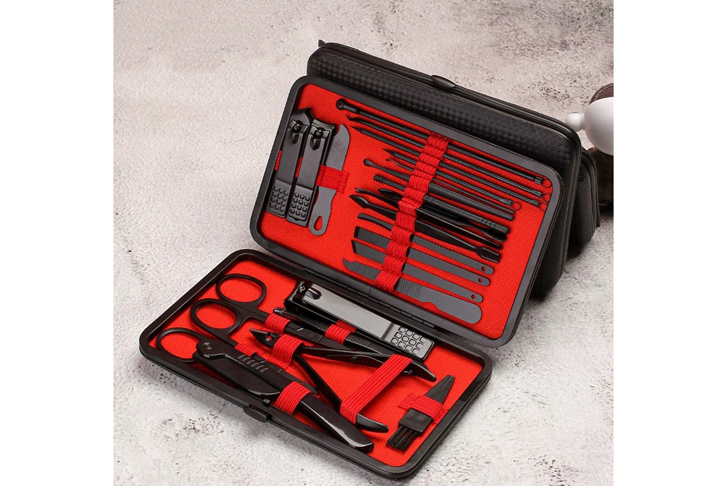 24-Piece Stainless Steel Nail Tool Set