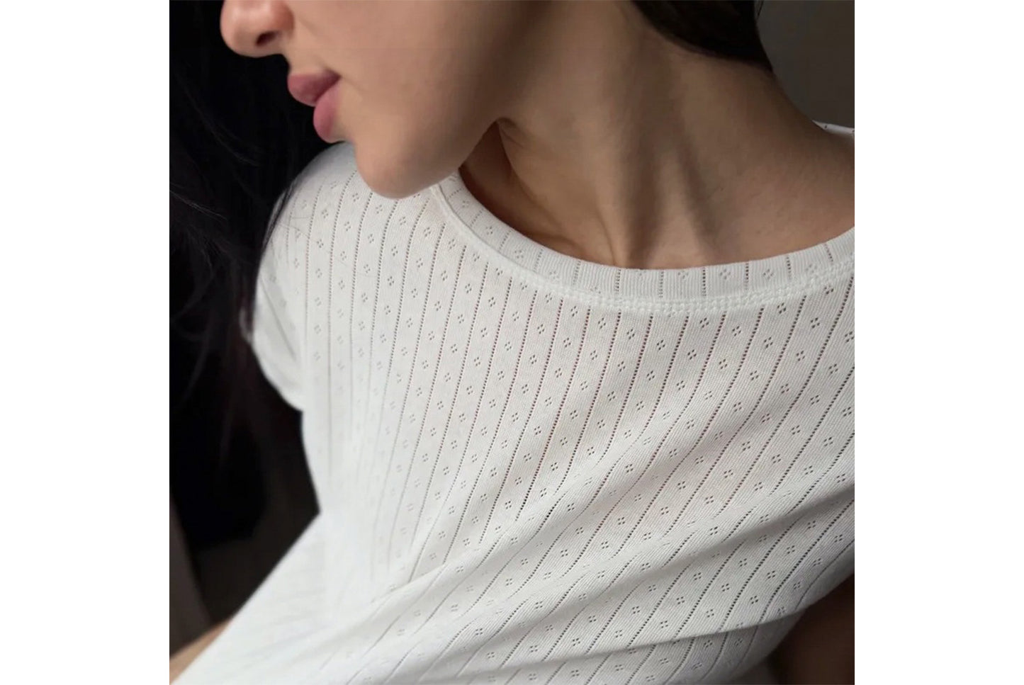 **Women's Jacquard Short-Sleeved Long Pants Pajama Set**