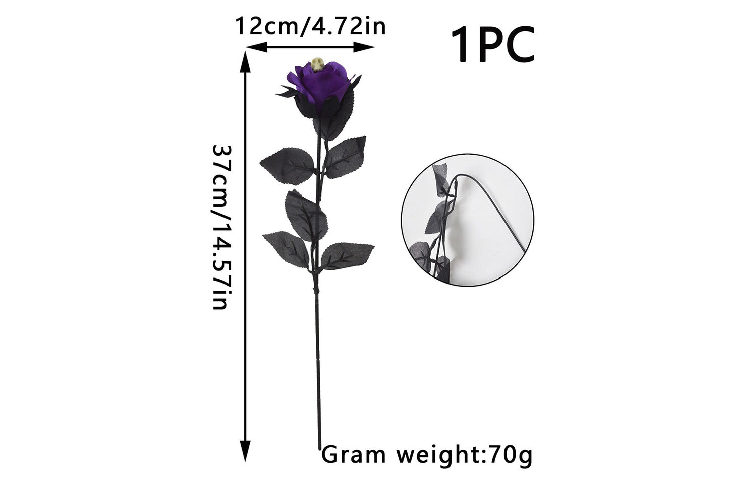 **Halloween Gothic Simulated Roses