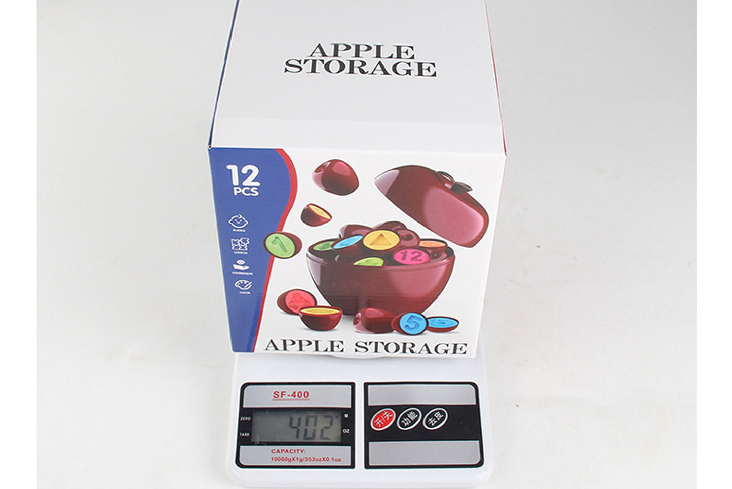 **Apple-Shaped Matching Box - Early Education Color Recognition Puzzle Set**