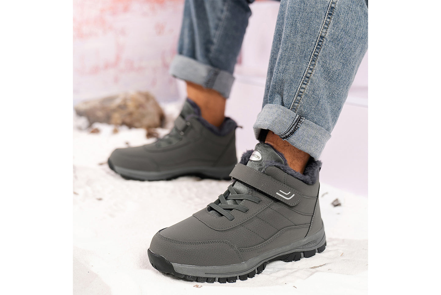 Women's Winter Thickened Anti-Slip Ski Boots