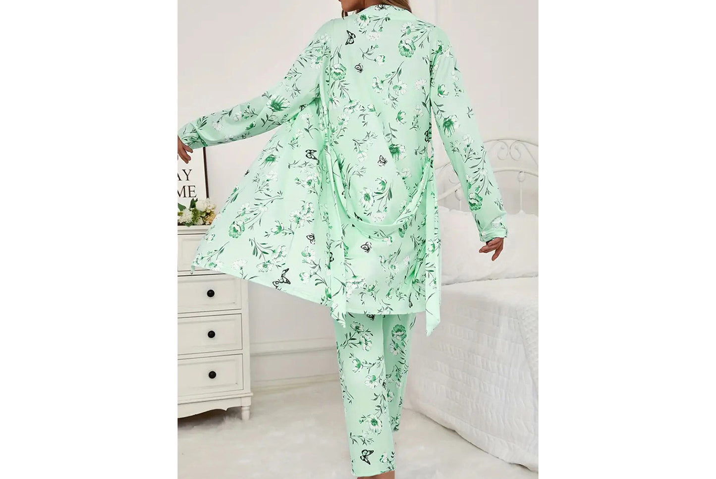 **Women's Three-Piece Pajama Set**