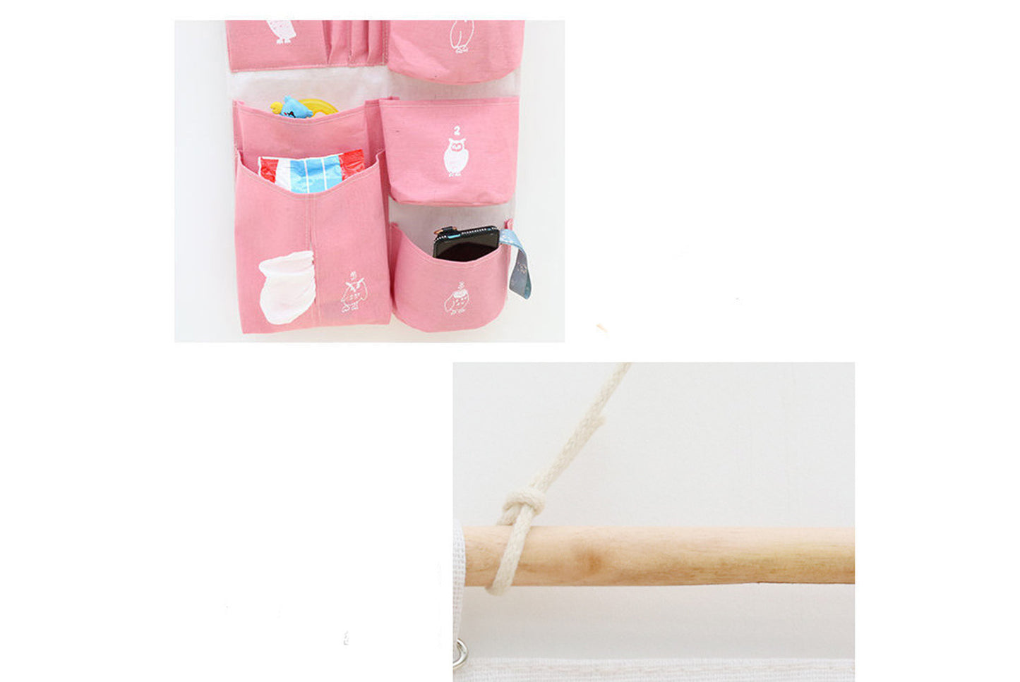 Cloth wall storage bag