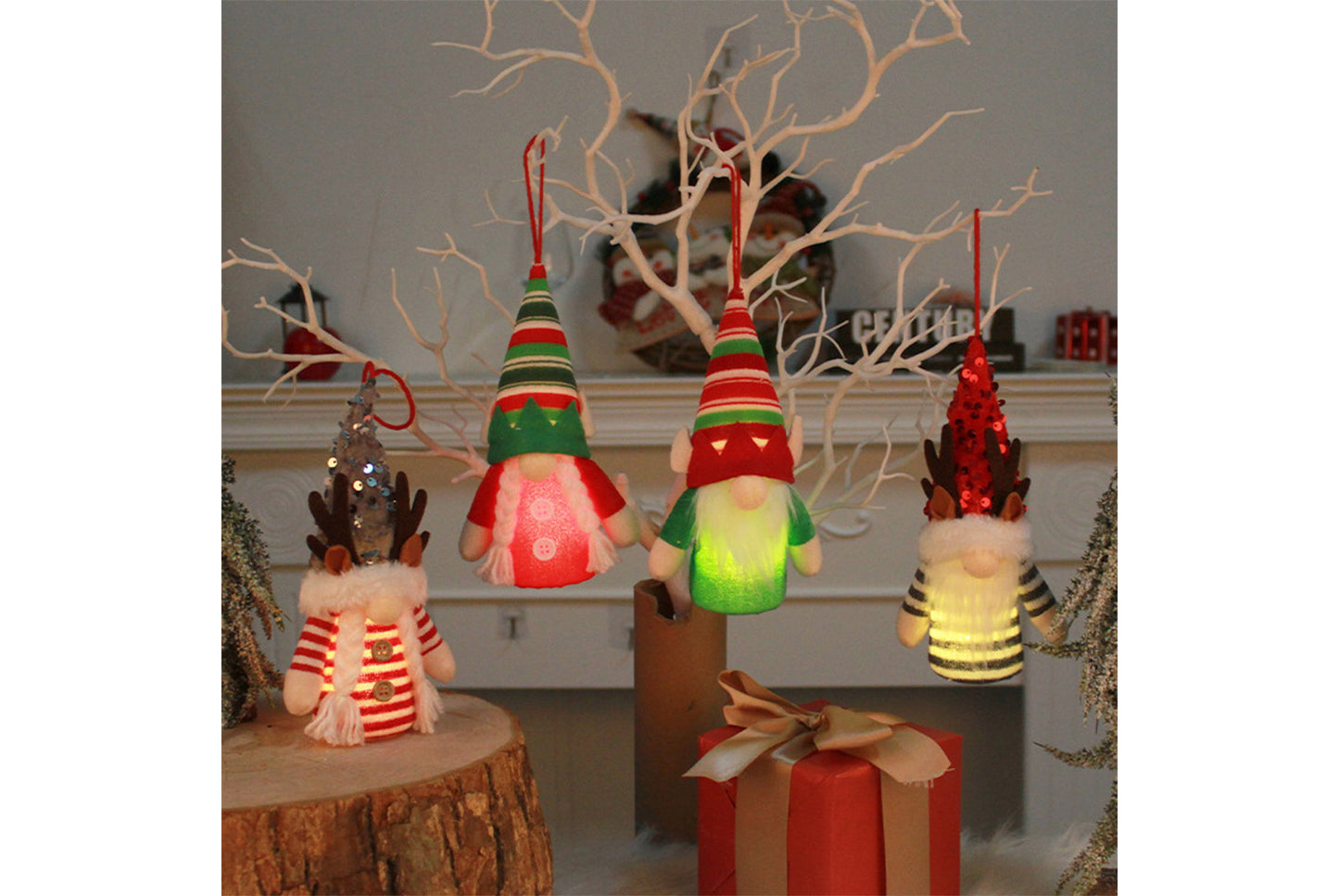 Faceless Old Man Deer Antler Doll Ornament