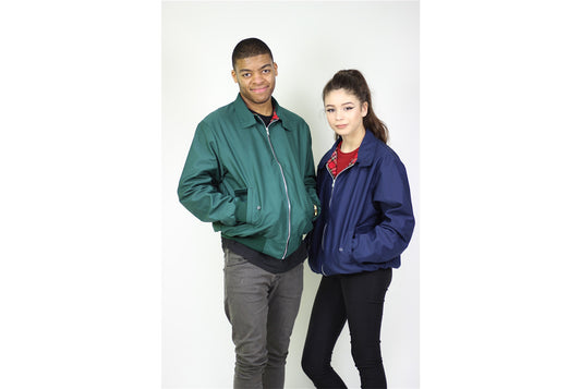 Stand-Collar Harrington Jacket