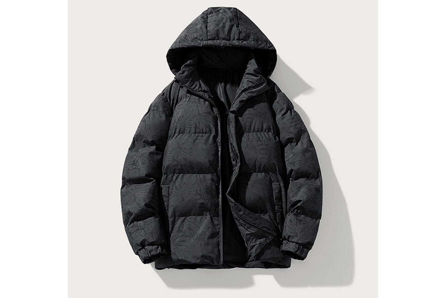 **Men's Hooded Cotton Jacket (Thickened, Warm, Multiple Colors Available)**