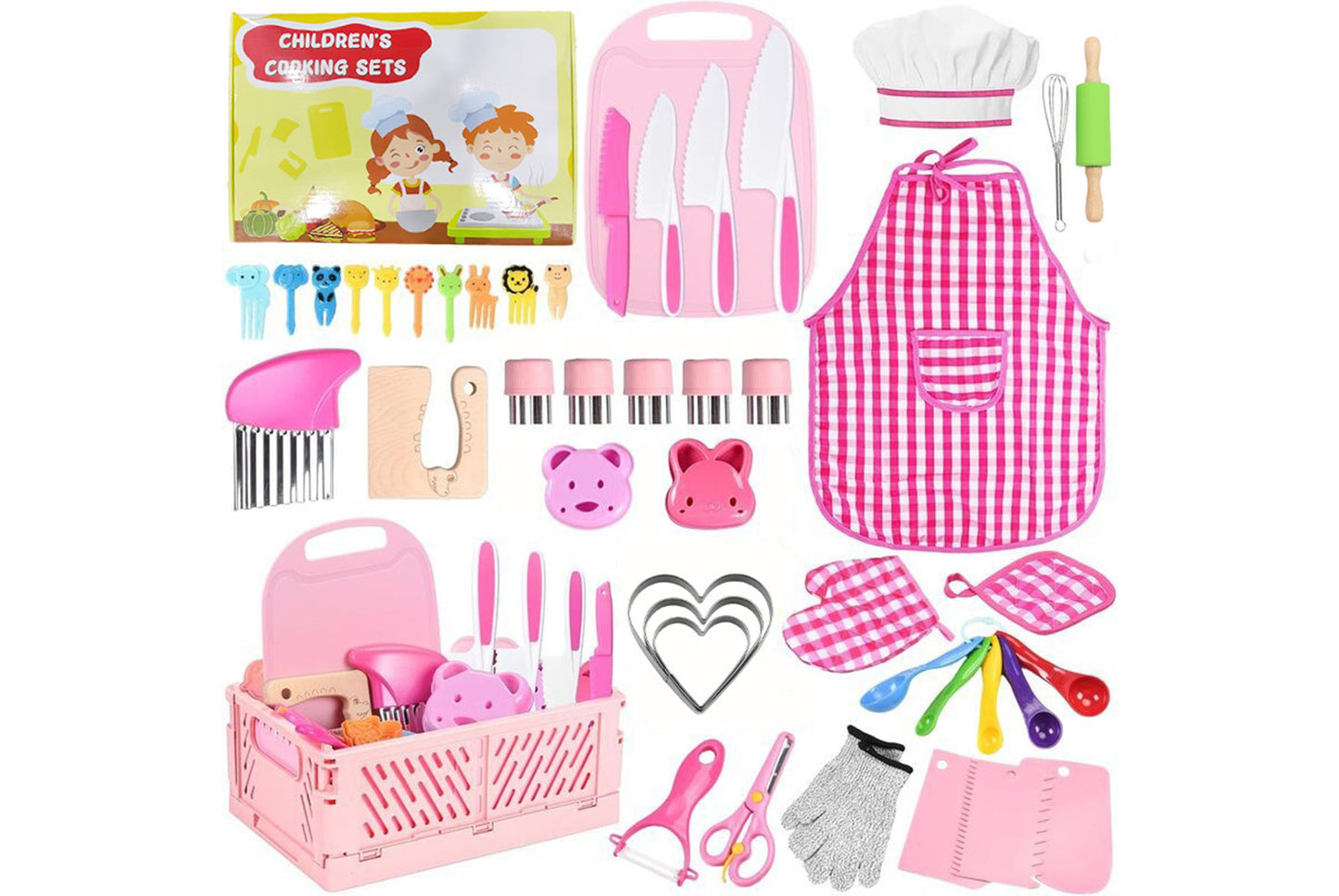 **48-Piece Children's Kitchen Tool Set - Safe Fruit Cutting Toy**