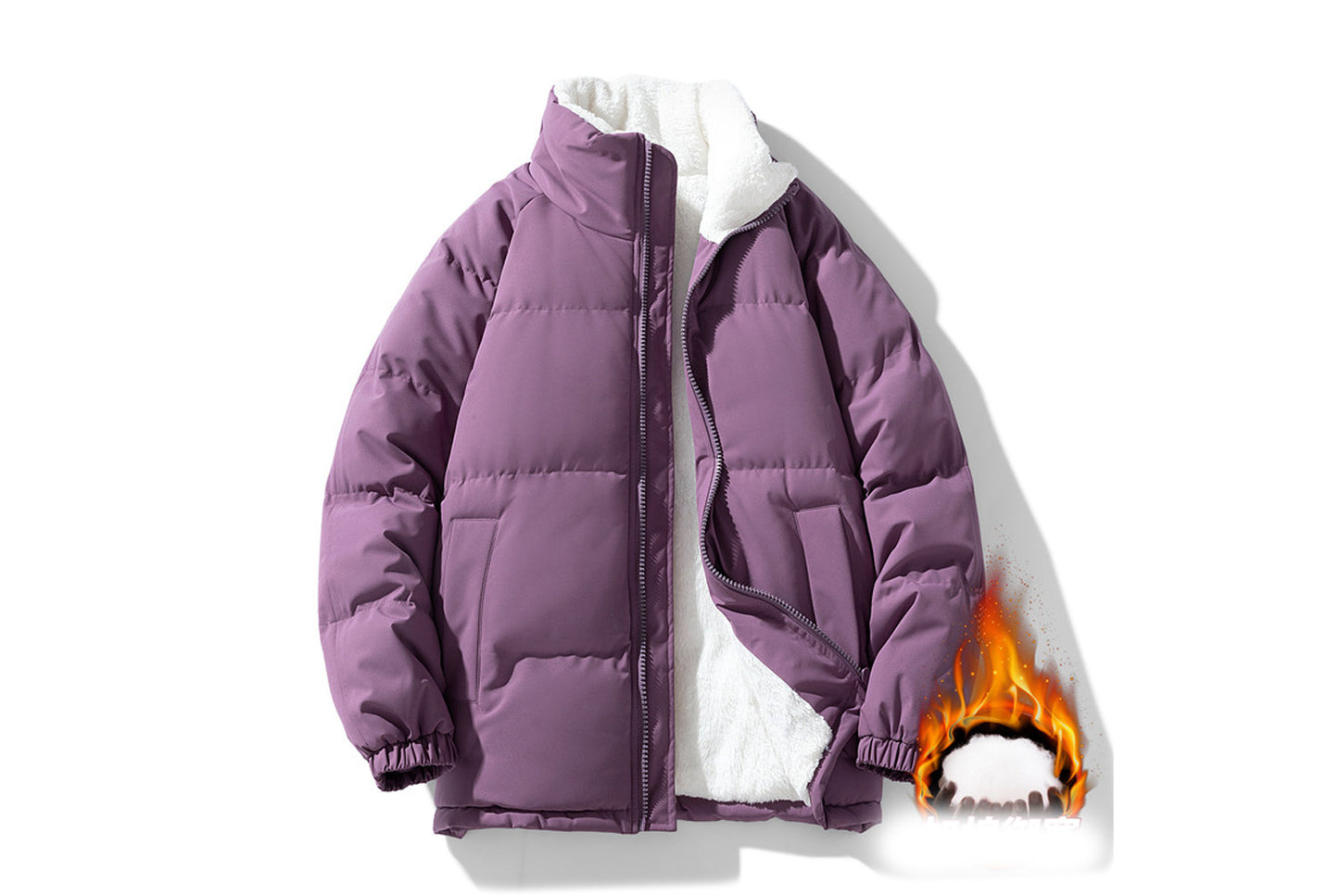 **Men's Winter Hooded Cotton Jacket (8 Colors Available)**