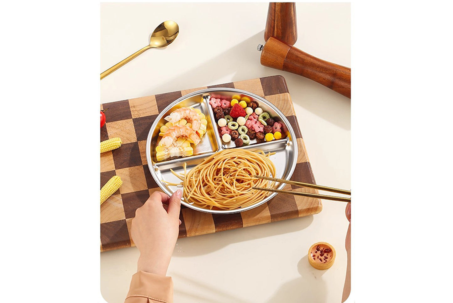 Three-Compartment Dinner Plate (3-Pack)