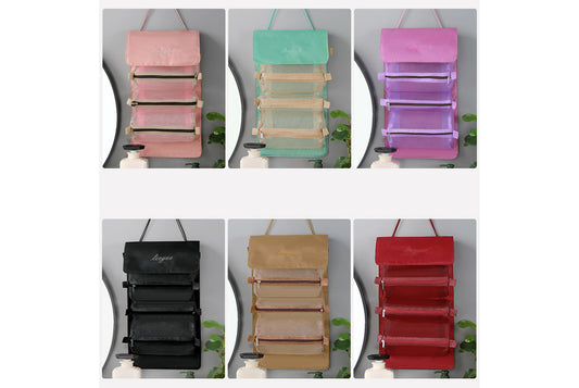 Detachable mesh toiletry bag