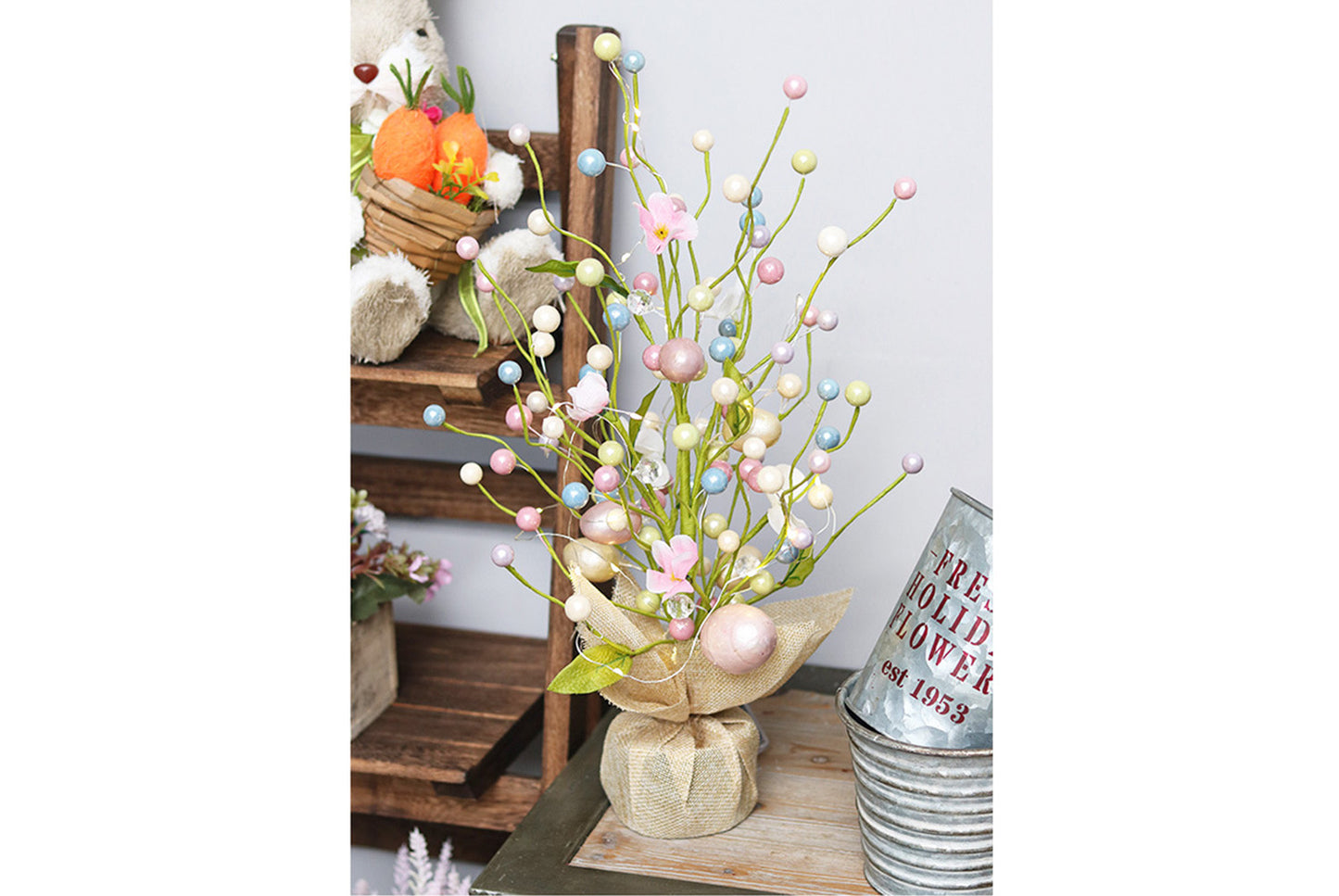 LED Light-Up Easter Egg Tree - Easter Tabletop Ornament
